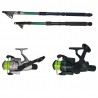Set pescuit sportiv cu doua lansete eastshark de 2,4m si 3,6m si doua mulinete CB340 si CB440