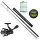 Set complet lanseta spinning 2,1 m, mulineta CFC1000 si accesorii
