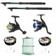 Set pescuit cu 2 lansete eastshark 3.6 metri, doua mulinete, gute si accesorii