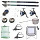 Set 2 lansete eastshark 2.7m, cantar electronic, 2 mulinete yf200, 2 forfati, 2 gute, 2 lanterne frontale