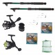 Set pescuit sportiv cu lansete 2.7m eastshark, 2 mulinete, 2 forfati, 2 gute si juvelnic cu 3 inele