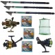 Set pescuit cu 3 lansete Eastshark 3m, 3 mulinete , guta si juvelnic cu 3 inele