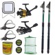 Pachet de pescuit cu 2 lansete eastshark 3m, doua mulinete si accesorii