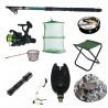Set lanseta pescuit telescopica eastshark de 3.6m, mulineta CB340 pentru pescuit sportiv si accesorii