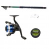 Pachet de pescuit sportiv cu lanseta eastshark 2,4m, mulineta YF200, montura si fir