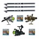 Set 3 lansete Eagle King 3,6m, trei mulinete Cobra si trei gute 0,30mm