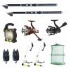 Set pescuit sportiv 2 lansete Ultra Carp 3m, proiector solar, 2 mulinete, 2 senzori cool