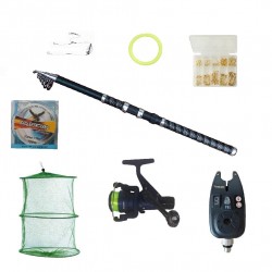 Set pescuit sportiv cu lanseta Ultra Carp 3,6m, mulineta dpr200, guta 0,30mm, senzor