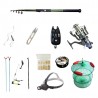 Set pescuit sportiv cu lanseta carbon 3,6m cool angel, mulineta baitrunner bobo2000