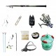 Set pescuit sportiv cu lanseta carbon 3m cool angel, mulineta baitrunner bobo2000, senzor