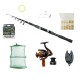 Set complet de pescuit cu lanseta Wind Blade de 3 m, mulineta MA2000