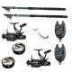 Set pescuit sportiv cu doua lansete 3,6m EastShark, doua mulinete HK4000