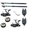 Set pescuit sportiv cu doua lansete 3,6m EastShark, doua mulinete HK4000