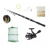 Set complet de pescuit cu lanseta Wind Blade de 3,6 m, mulineta CFC2000, juvelnic