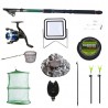 Set lanseta 3.6m pescuit sportiv, mulineta YF200, fir, montura, proiector solar