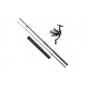 Set complet cu lanseta spinning 2,4 m fibra de compozit si mulineta QFC1000