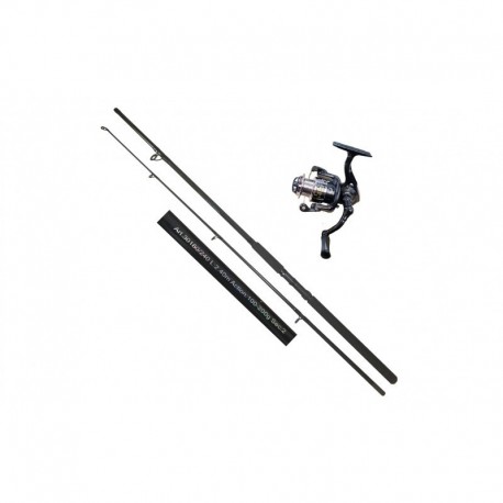 Set complet cu lanseta spinning 2,4 m fibra de compozit si mulineta QFC1000