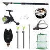 Pachet de pescuit complet cu lanseta 2.4m eastshark, mulineta, lanterna led
