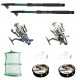 Set de pescuit sportiv cu 2 lansete 3.6m, doua mulinete baitrunner Cool Angel 11 rulmenti