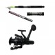 Set lanseta pescuit telescopica 3.6m cu mulineta Eagle King LS500