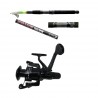 Set lanseta pescuit telescopica 3.6m cu mulineta Eagle King LS500