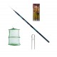 Set undita Cool Angel telescopica tronson scurt de 5,4m, putere de aruncare 5-25g, fibra accesorii