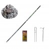 Set undita 4 metri Saimino 99% carbon, suport metalic, set 3 linii pescuit si palarie