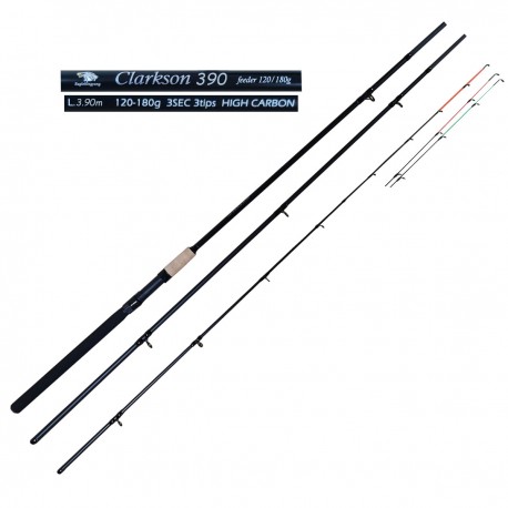 Lanseta feeder Eagle Clarkson 3,9m, 100% High Carbon, 3 segmente, 120/180g