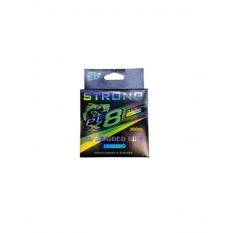 Fir textil PeX8 STRONG X8 Braided Line 300m, Super Power, 0,16mm, 11,2kg, 24,6 lbs